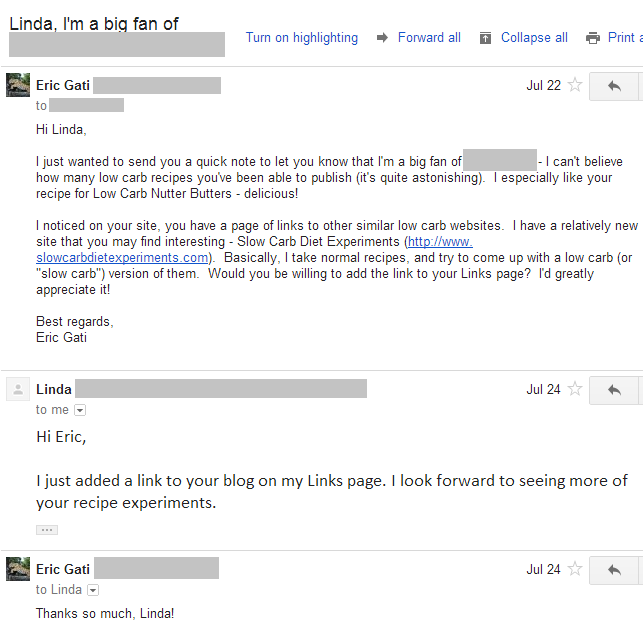 link request email template